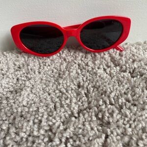 Anthropologie I-Sea for Maeve Marley Polarized Red Sunglasses